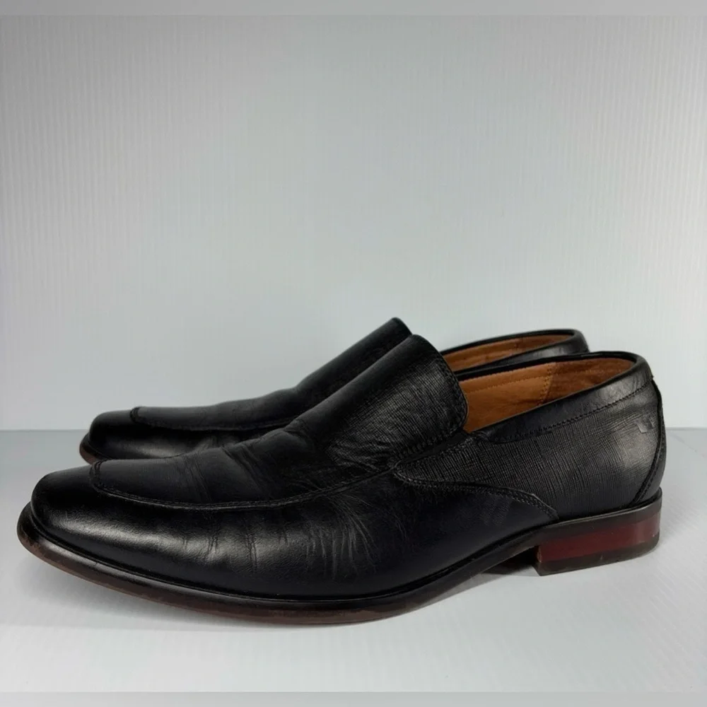 Florsheim Shoes Mens 7 Leather Postino Moc Toe Venetian Slip On Loafer Office